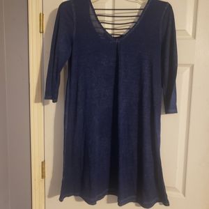 XL Derek Heart Blue Dress